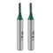 uxcell Router Bit 1/4" Shank 1/8" Cutting Dia Single Straight Flutes Carbide for Woodworking Milling Cutter Tool Green 2 Pcs...
